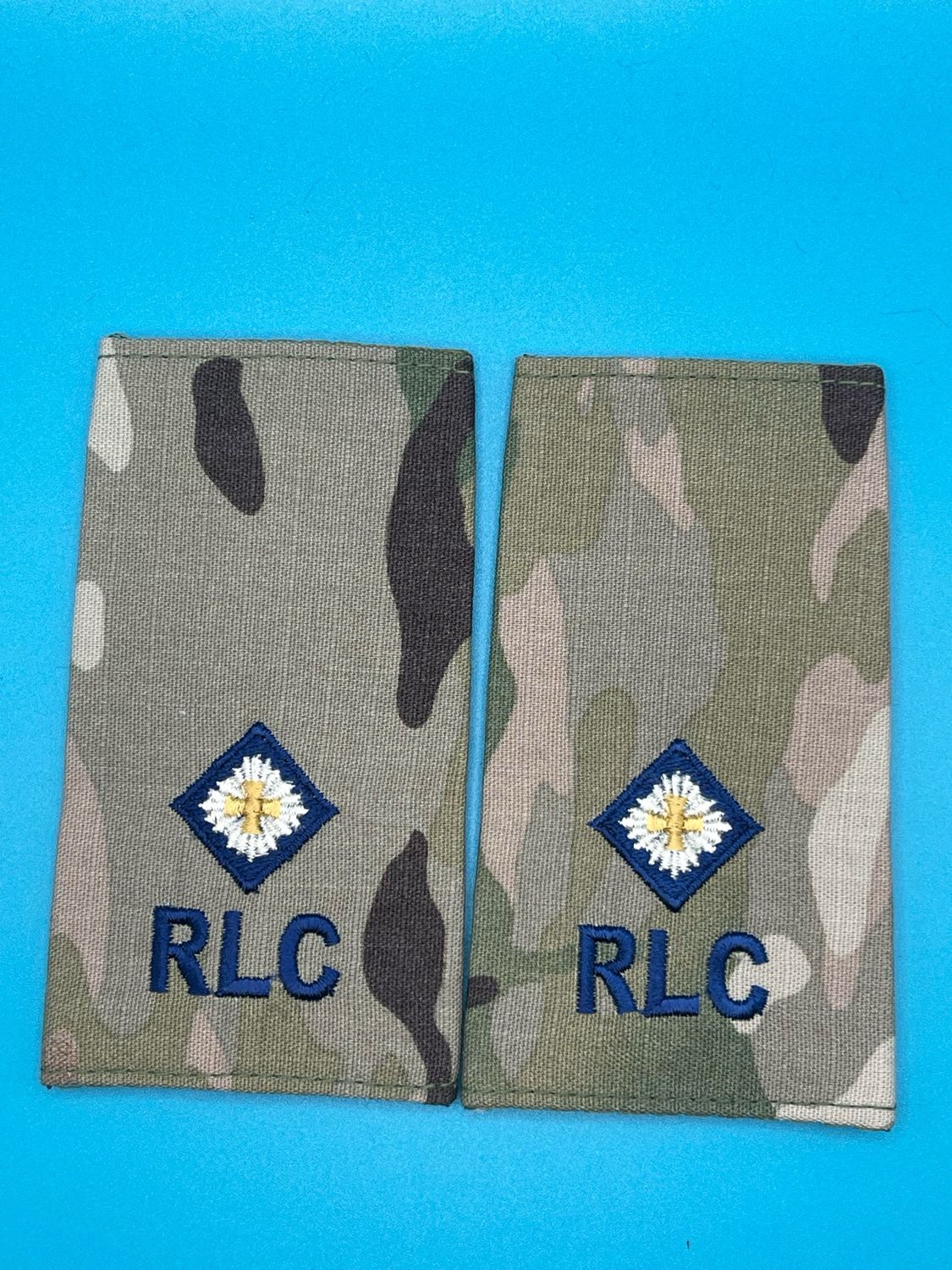 CIIIR MTP Rank Slides - Royal Logistic Corps RLC Second Lieutenant 2Lt (Pair)