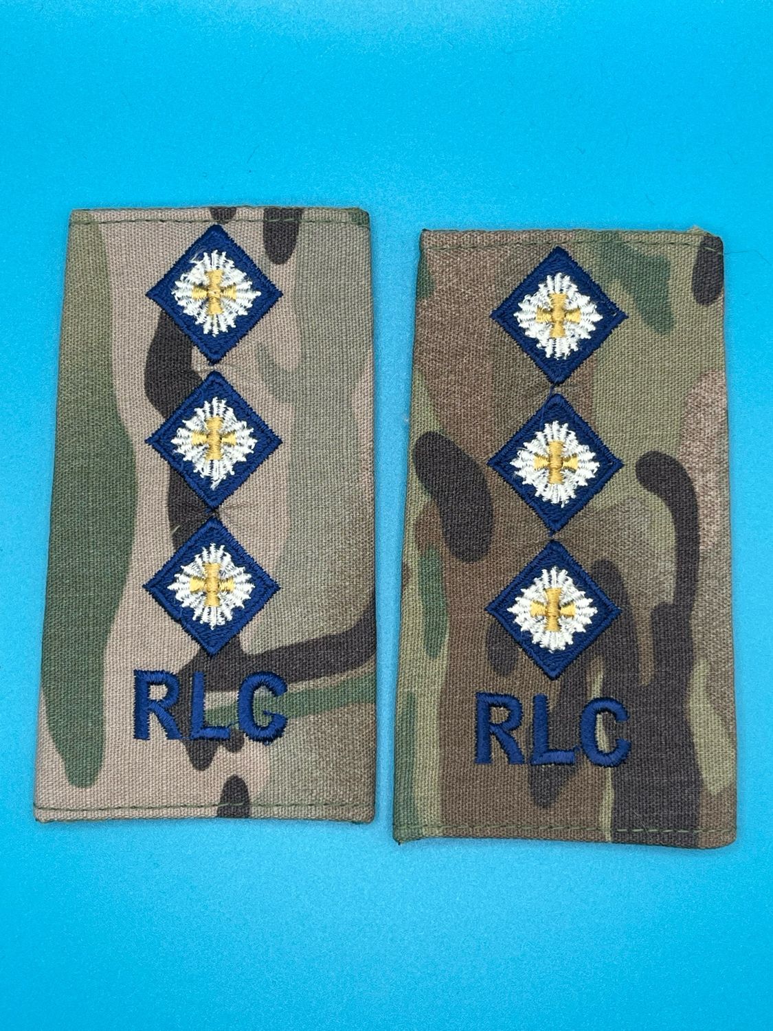 CIIIR MTP Rank Slides - Royal Logistic Corps RLC Captain Capt (Pair)