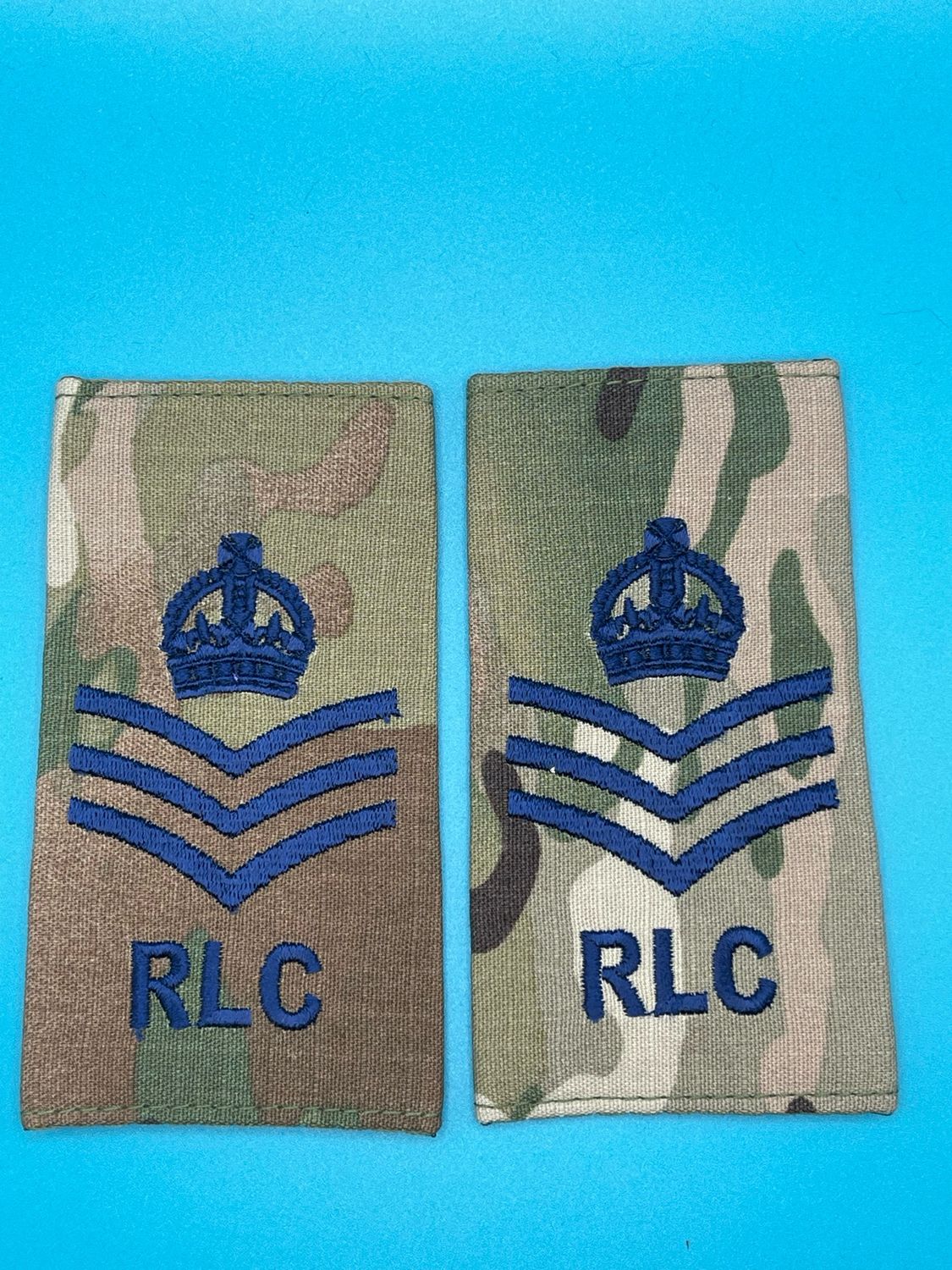 CIIIR MTP Rank Slides - Royal Logistic Corps RLC Staff Sergeant SSgt (Pair)