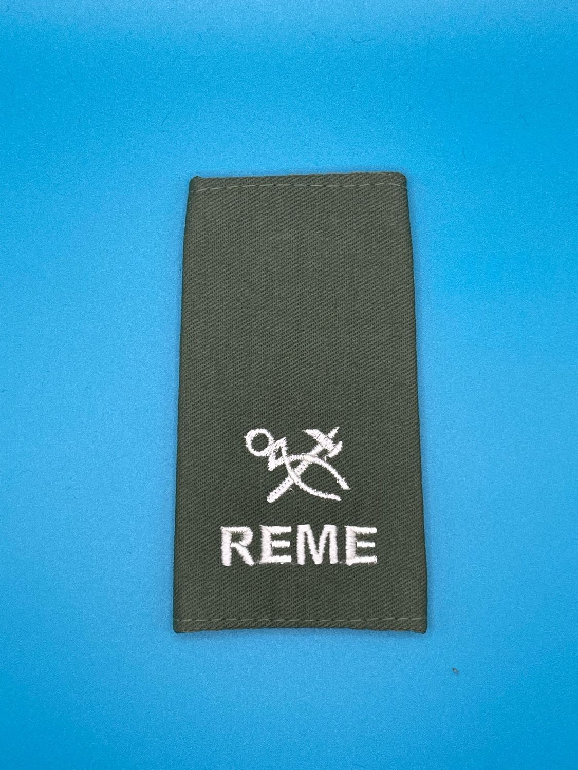 CIIIR Olive Green Rank Slides - REME - Pair - Cfn Craftsman No Rank