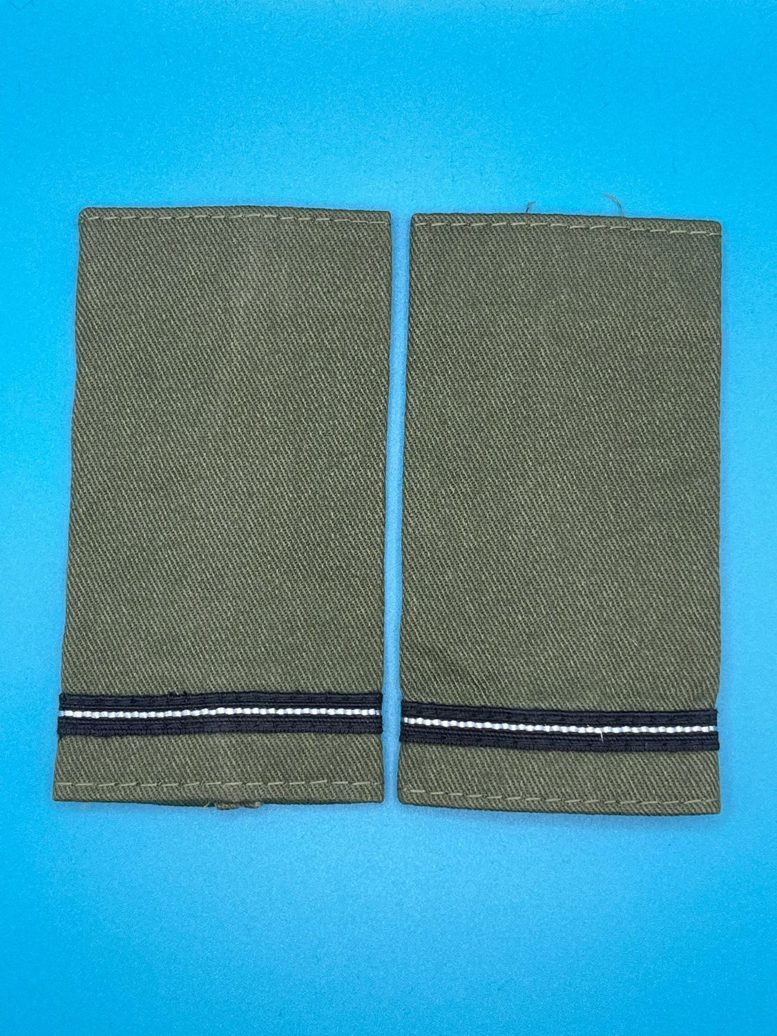 OG RAF Royal Air Force Pilot Officer (Plt Off) Rank Slides (Pair)