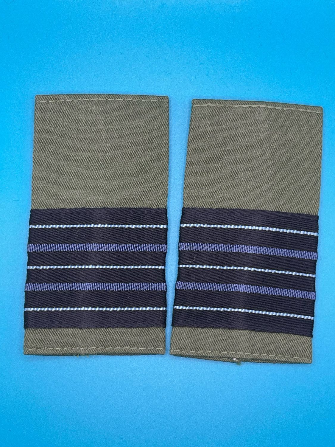 OG RAF Royal Air Force Wing Commander (Wg Cdr) Rank Slides (Pair)