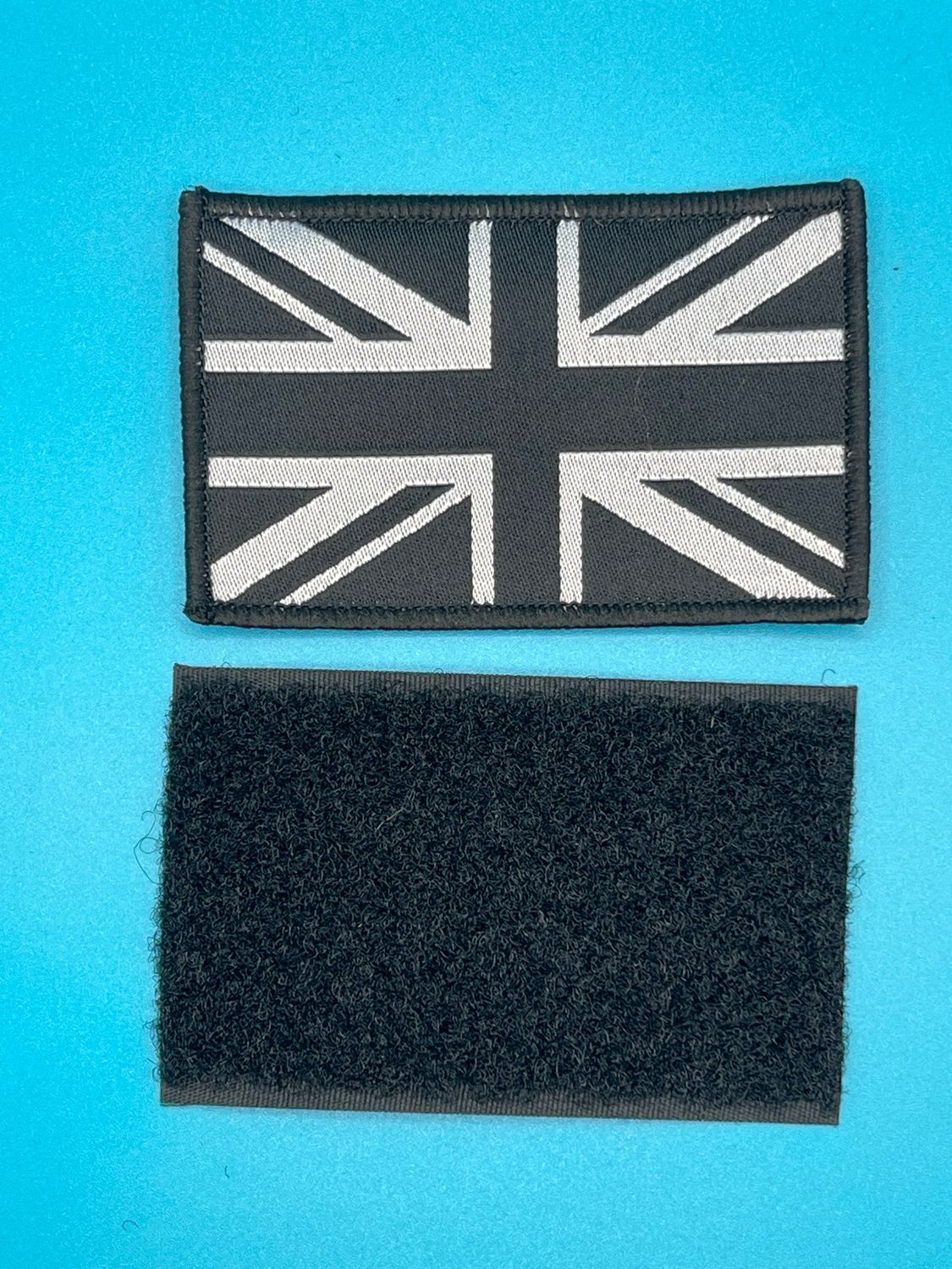 Police Black and White Tactical Union Flag Patch Union Jack Hook and Loop