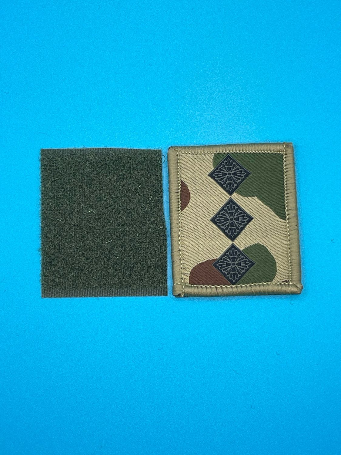 UBACS Rank Patch - King Charles Crown - Black on MTP - Captain Capt Hook and Loop