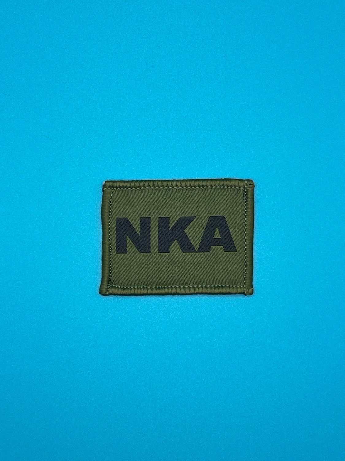 Blood Group Patch - No Known Allergies NKA - Black on OG Sew On