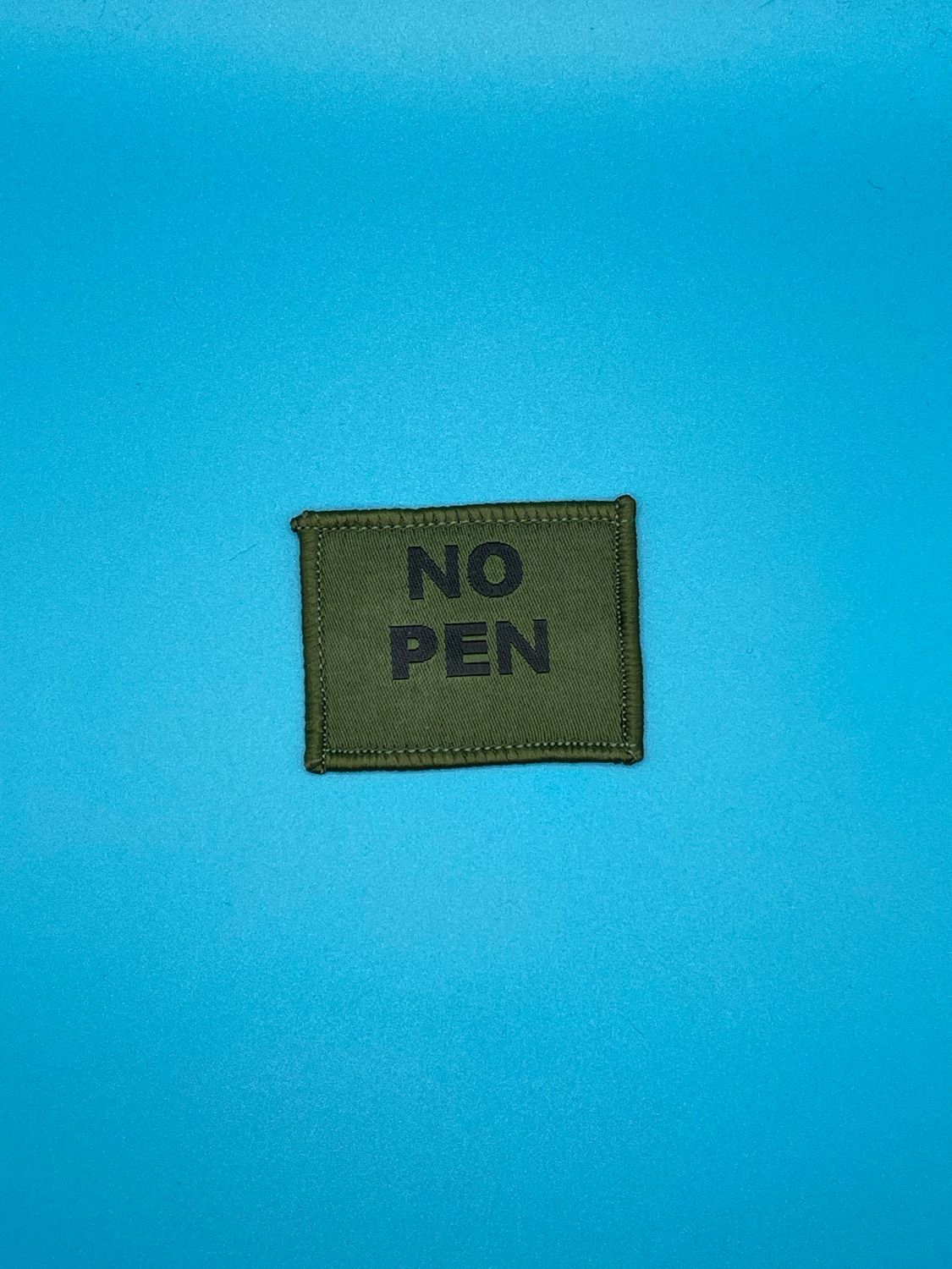 NOPEN No Penicillin Patch - Black on OG Sew On