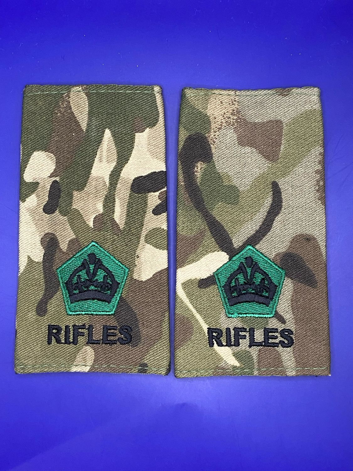 CIIIR MTP Rank Slides - Pair - RIFLES - Maj Major