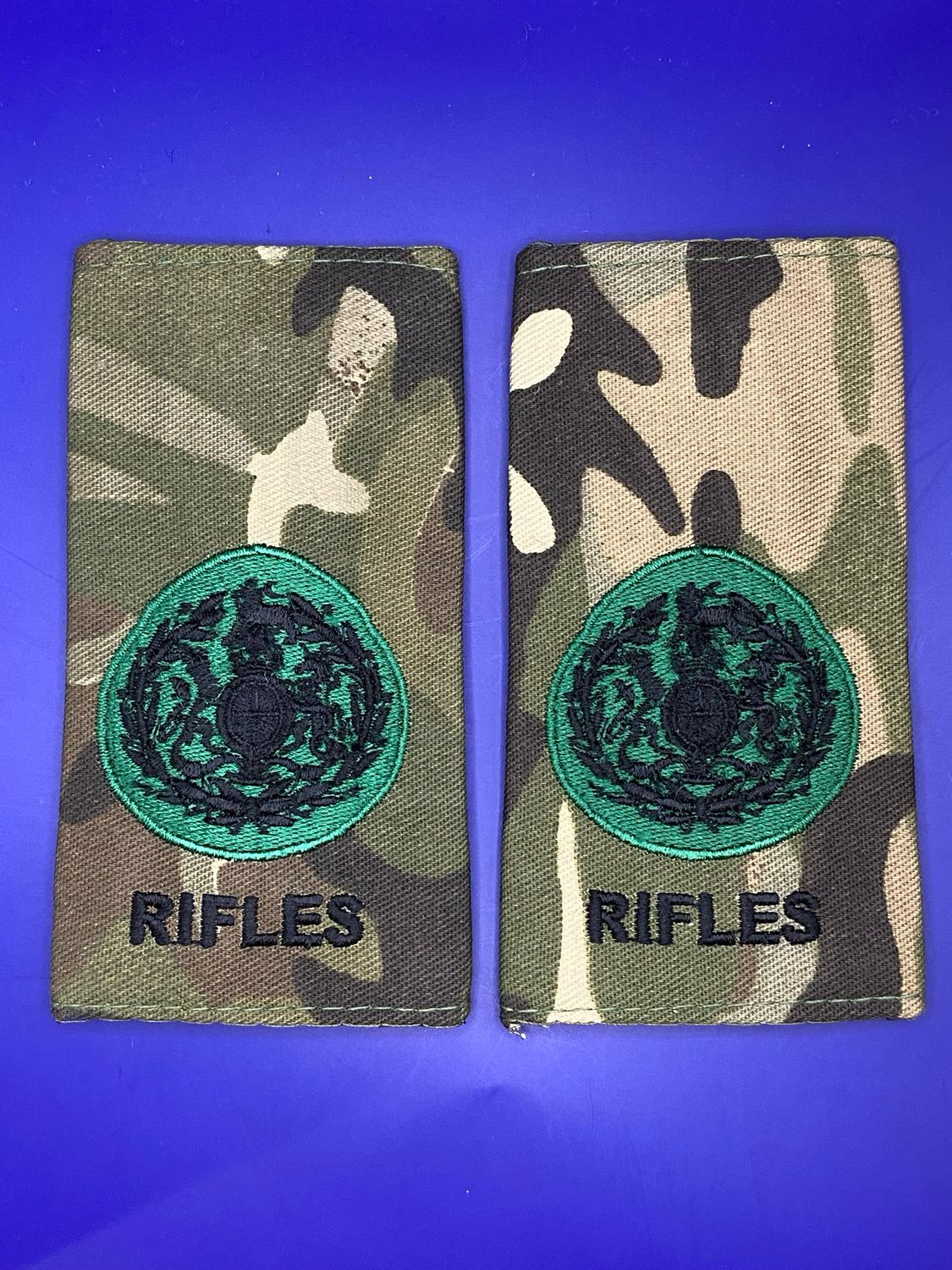 CIIIR MTP Rank Slides - Pair - RIFLES WO1 ComdSM Command Serjeant Major