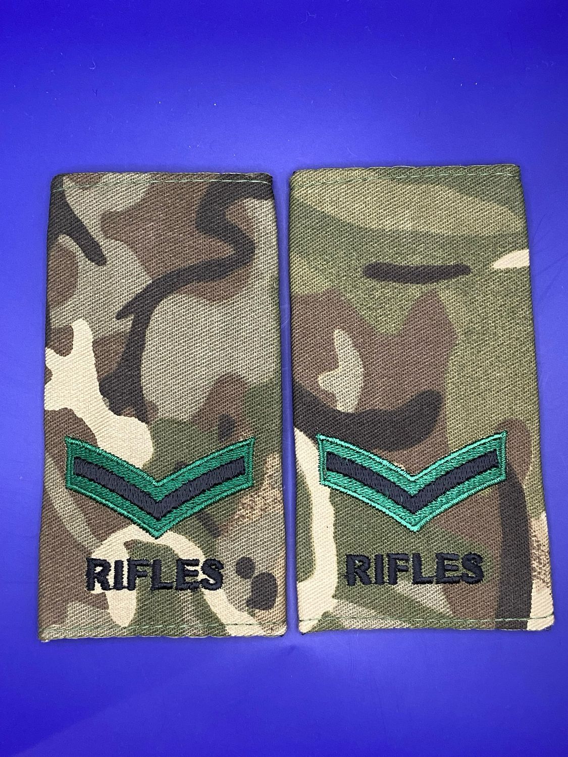 CIIIR MTP Rank Slides - Pair - RIFLES Lance Corporal LCpl JNCO
