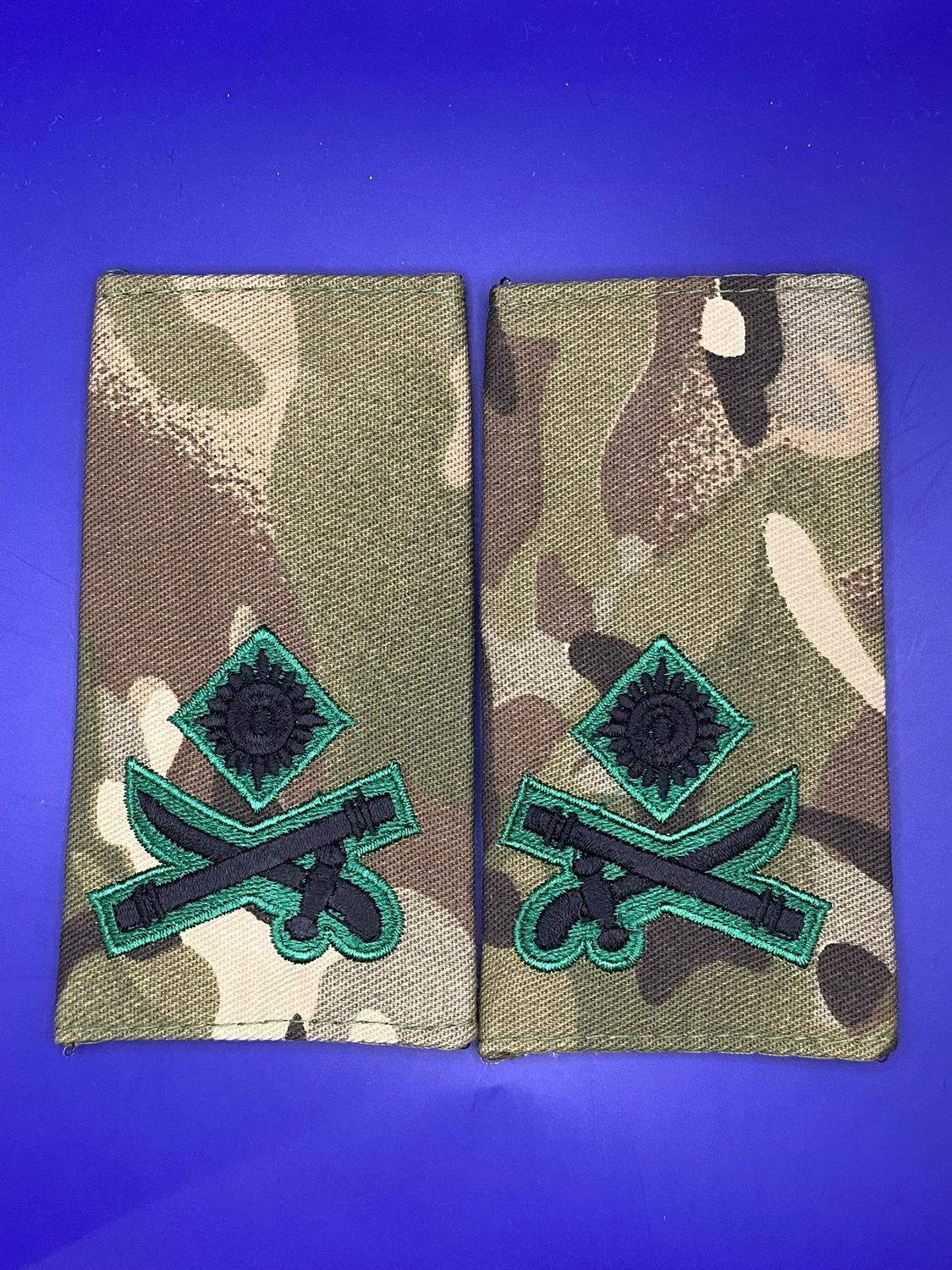 CIIIR MTP Rank Slides - Pair - RIFLES - Maj Gen Major General 2*