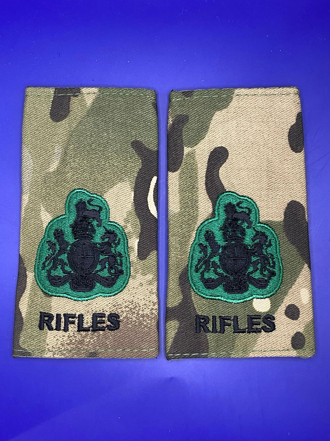 CIIIR MTP Rank Slides - Pair - RIFLES WO1 RSM Warrant Officer SMI