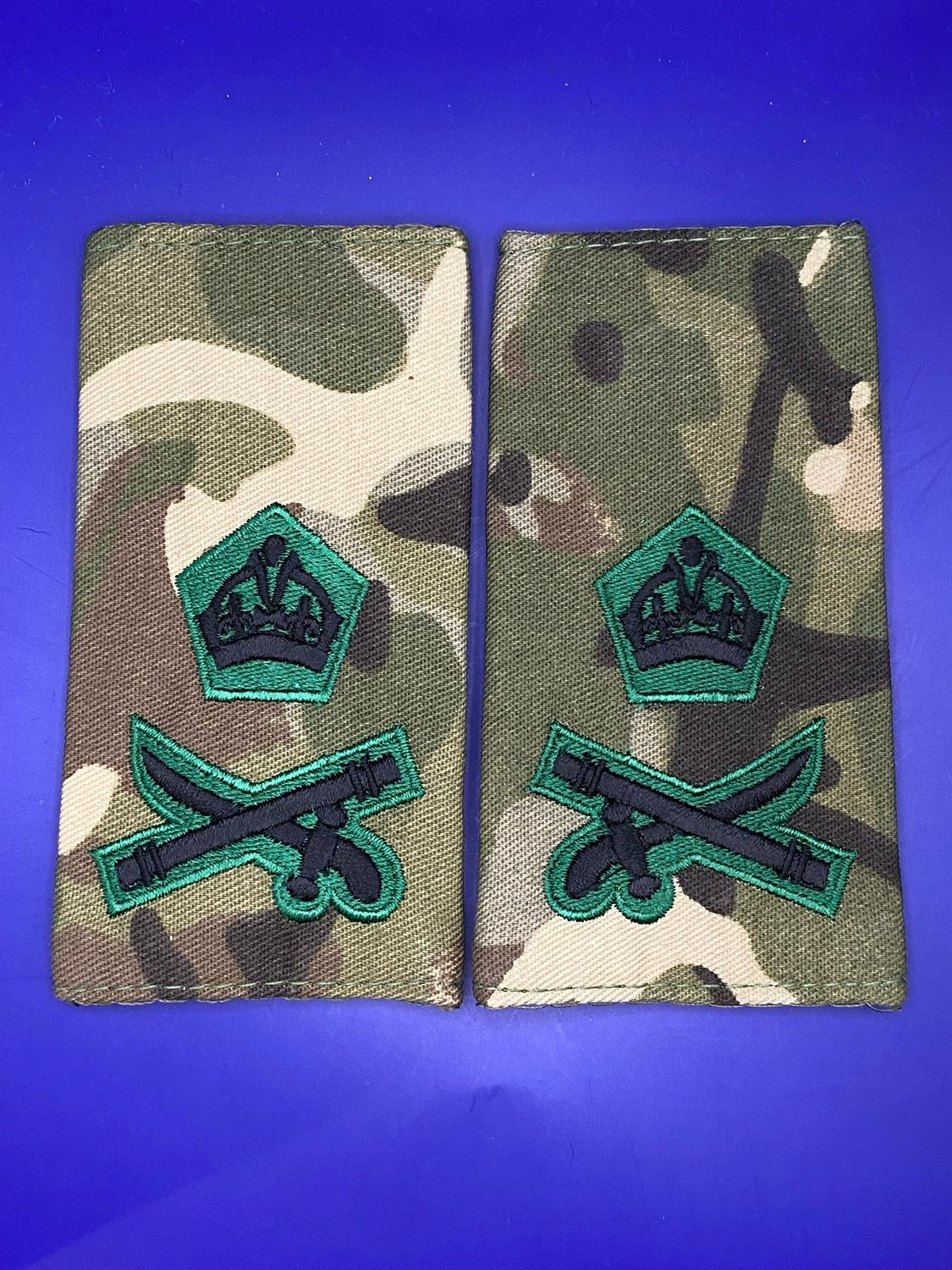 CIIIR MTP Rank Slides - Pair - RIFLES - Lt Gen Lieutenant General 3*