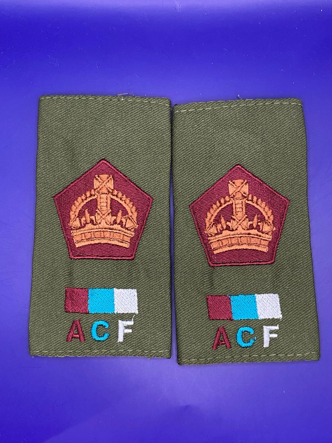 ACF CIIIR Royal Army Medical Service Olive WO2 CSM SMI Rank Slides RAMS New Medic
