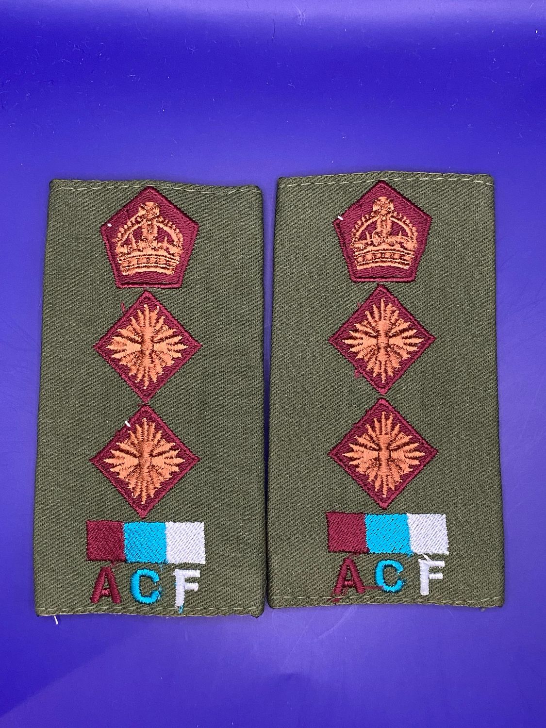 ACF CIIIR Royal Army Medical Service Olive Colonel Col Rank Slides RAMS New Medic