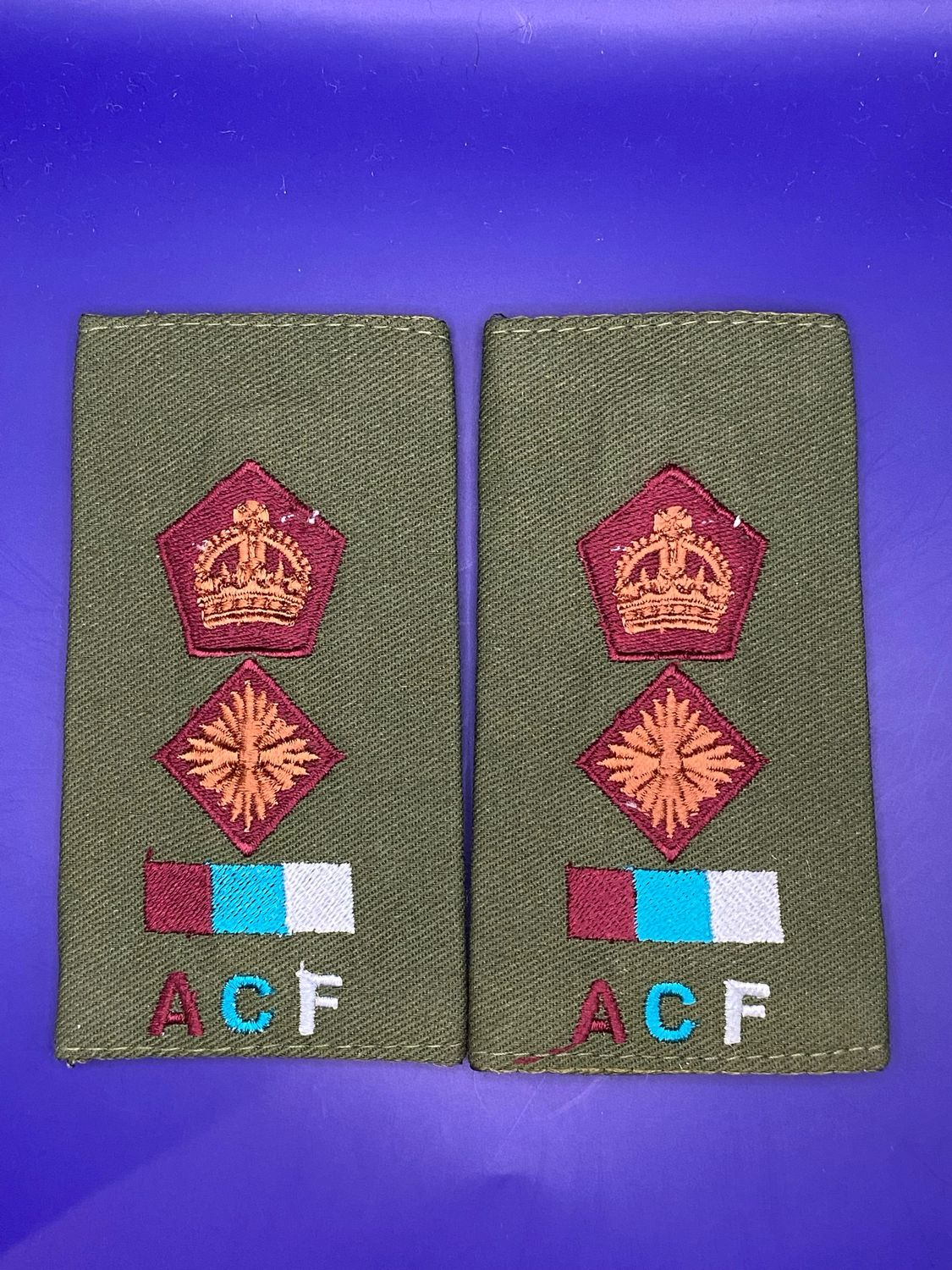 ACF CIIIR Royal Army Medical Service Olive Lieutenant Colonel Lt Col Rank Slides RAMS New Medic