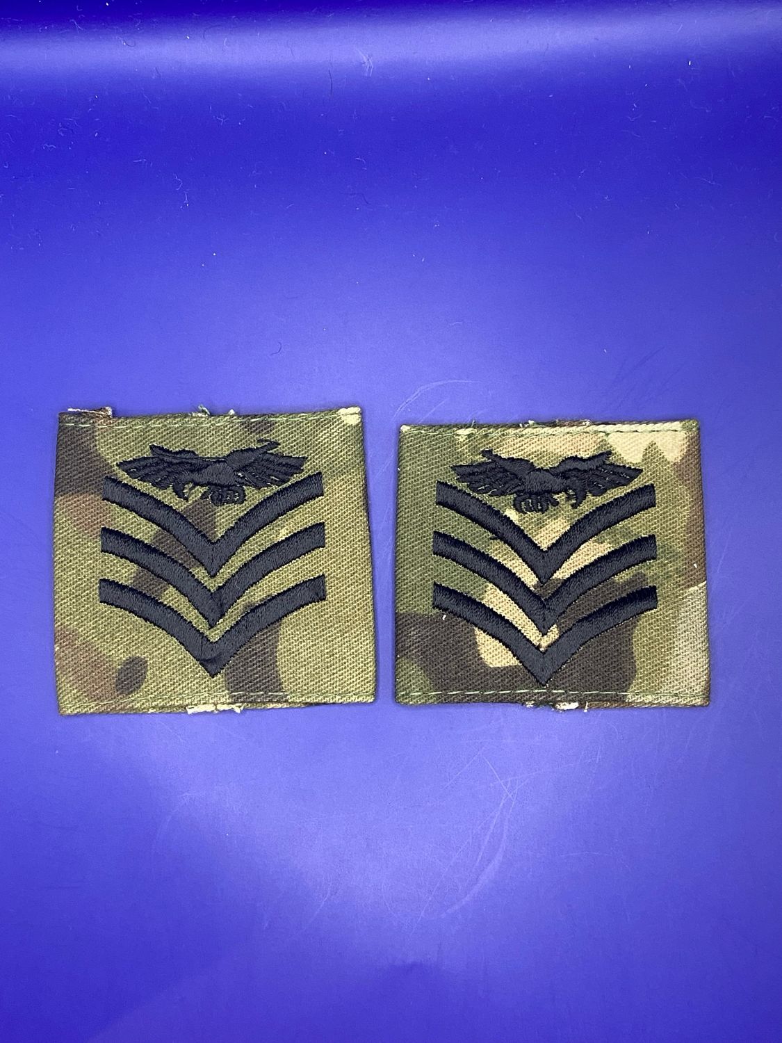 MTP RAF Royal Air Force Sergeant (Sgt) Aircrew Rank Slides (Pair) CIIIR C3R