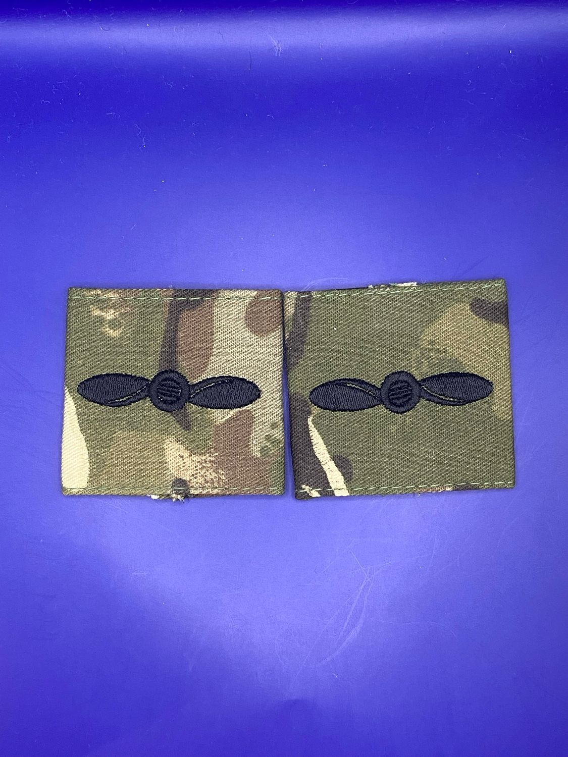 MTP RAF Royal Air Force Air Specialist Class 2 (AS2) (LAC) Rank Slides (Pair)