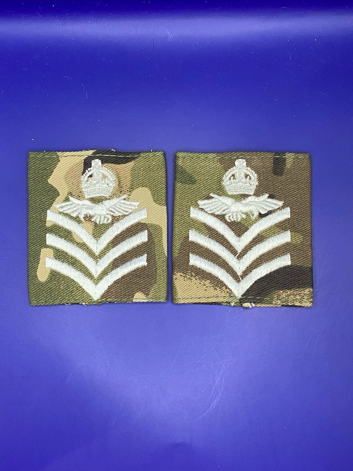 MTP RAF Royal Air Force Flight Sergeant (FS) Aircrew Rank Slides (Pair) CIIIR C3R
