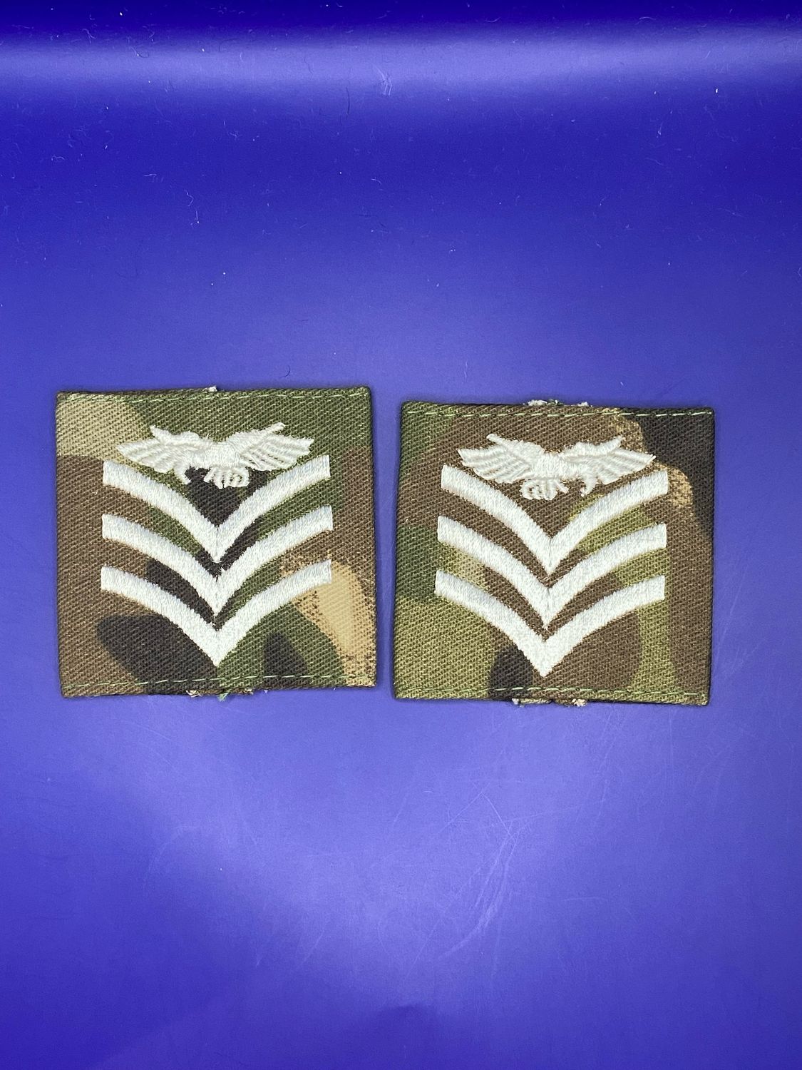 MTP RAF Royal Air Force Sergeant (Sgt) Aircrew Rank Slides (Pair) CIIIR C3R