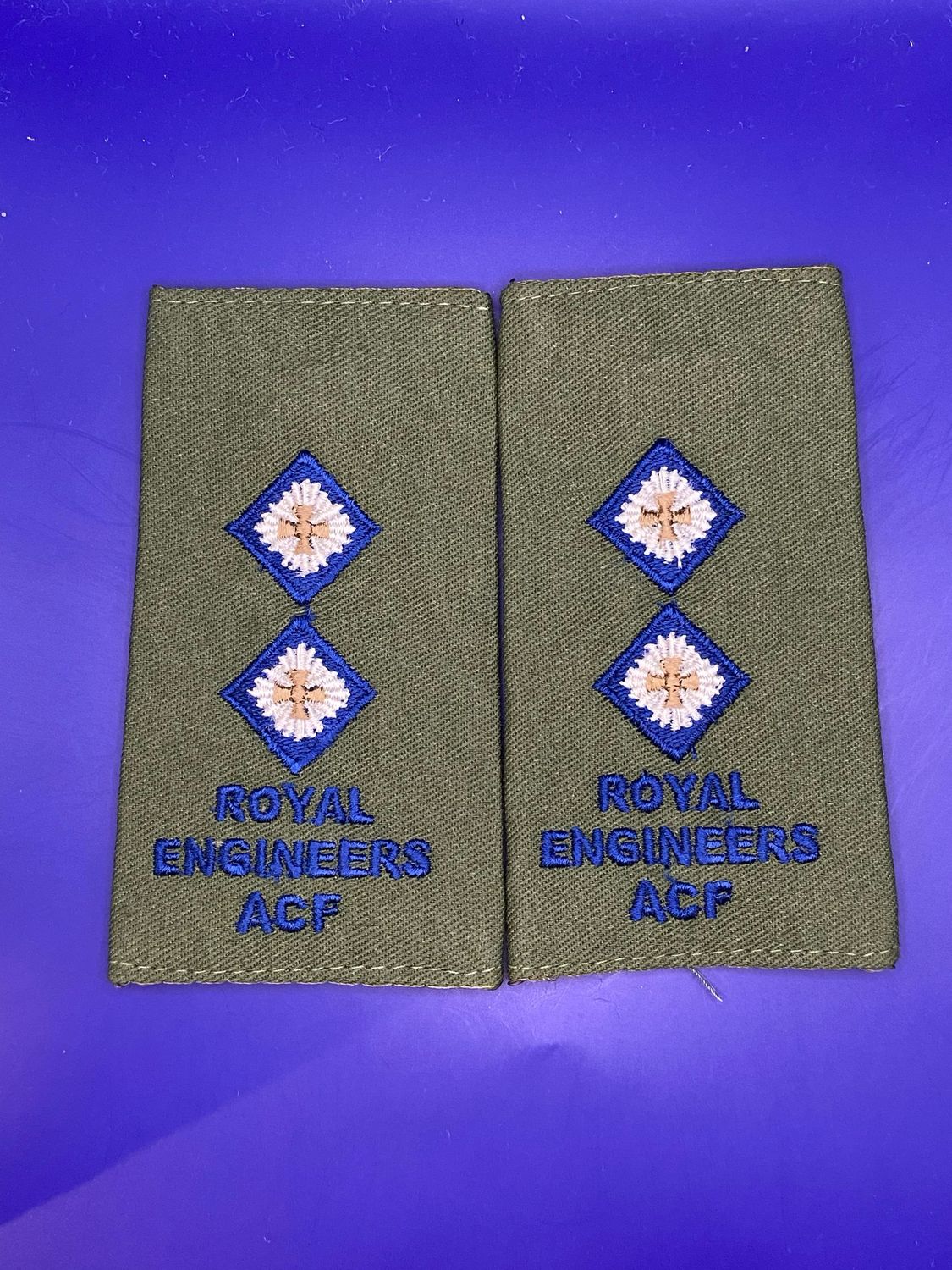 CIIIR OG ACF Rank Slides - RE Royal Engineers Sapper - Lt Lieutenant