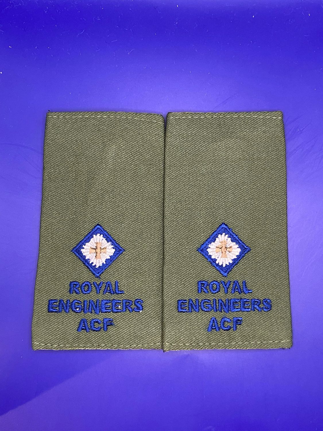 CIIIR OG ACF Rank Slides - RE Royal Engineers Sapper - 2Lt Second Lieutenant