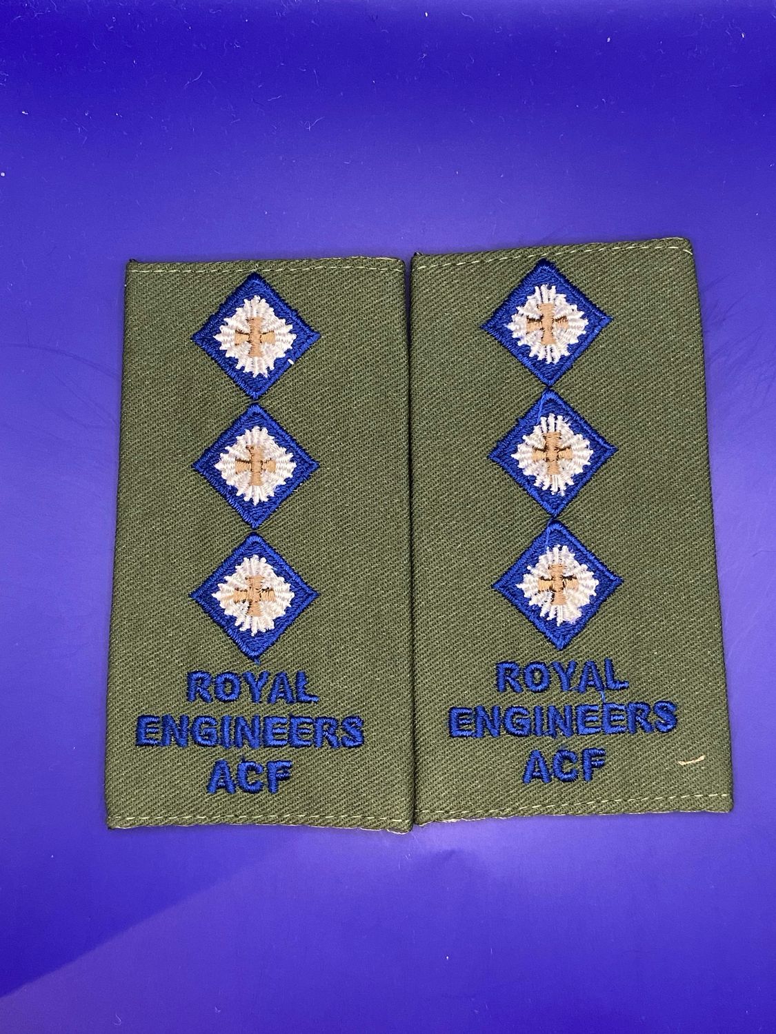 CIIIR OG ACF Rank Slides - RE Royal Engineers Sapper - Capt Captain