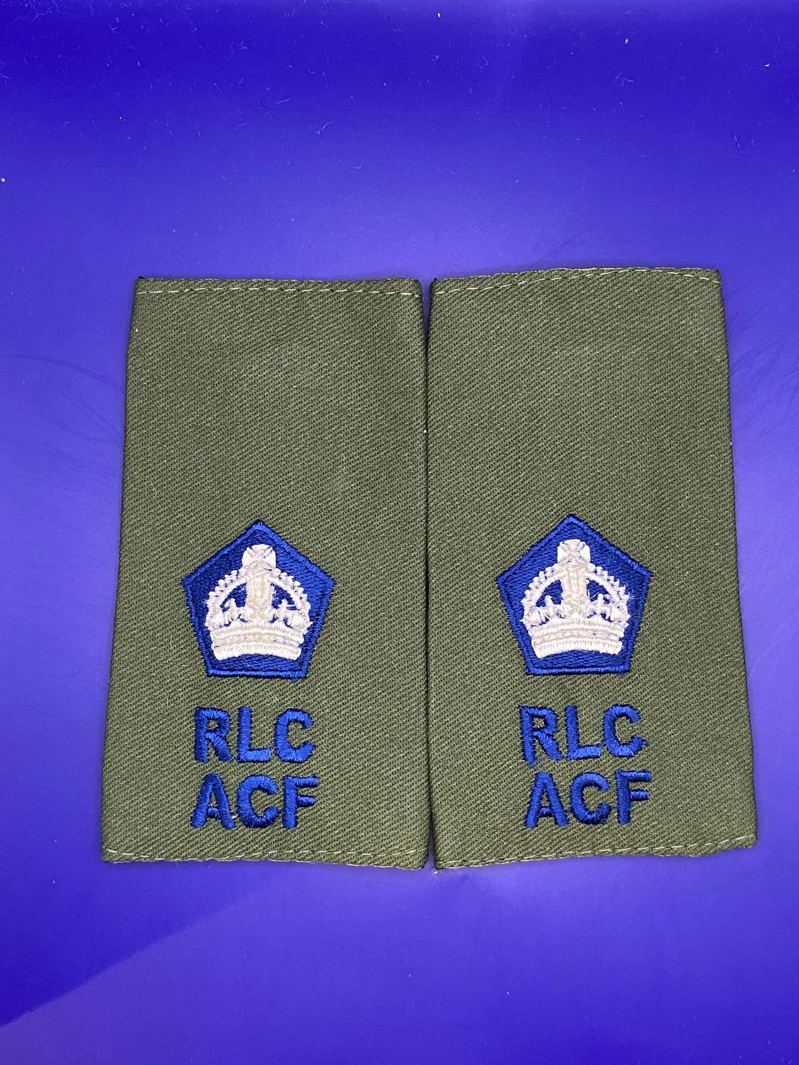 CIIIR OG ACF Rank Slides - Royal Logistic Corps RLC Major Maj (Pair)
