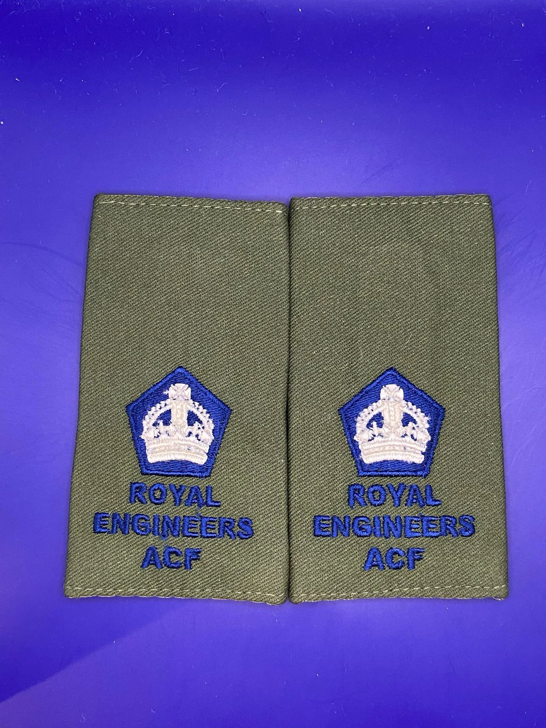 CIIIR OG ACF Rank Slides - RE Royal Engineers Sapper - Maj Major