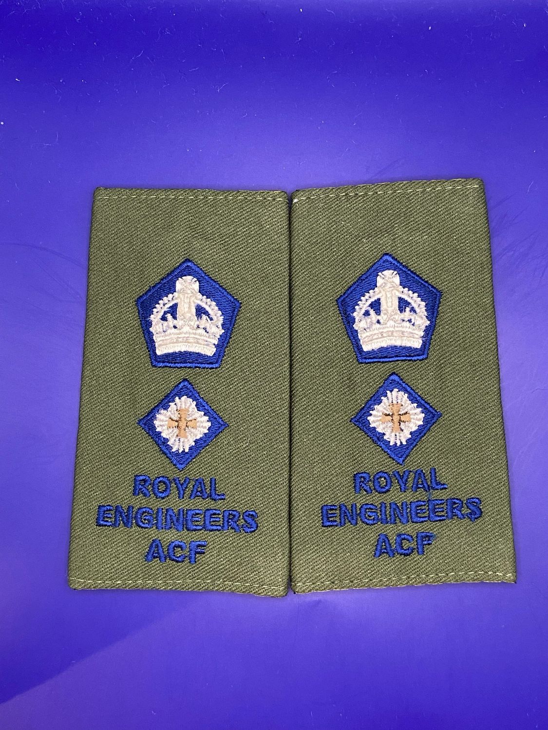CIIIR OG ACF Rank Slides - RE Royal Engineers Sapper - Lt Col Lieutenant Colonel