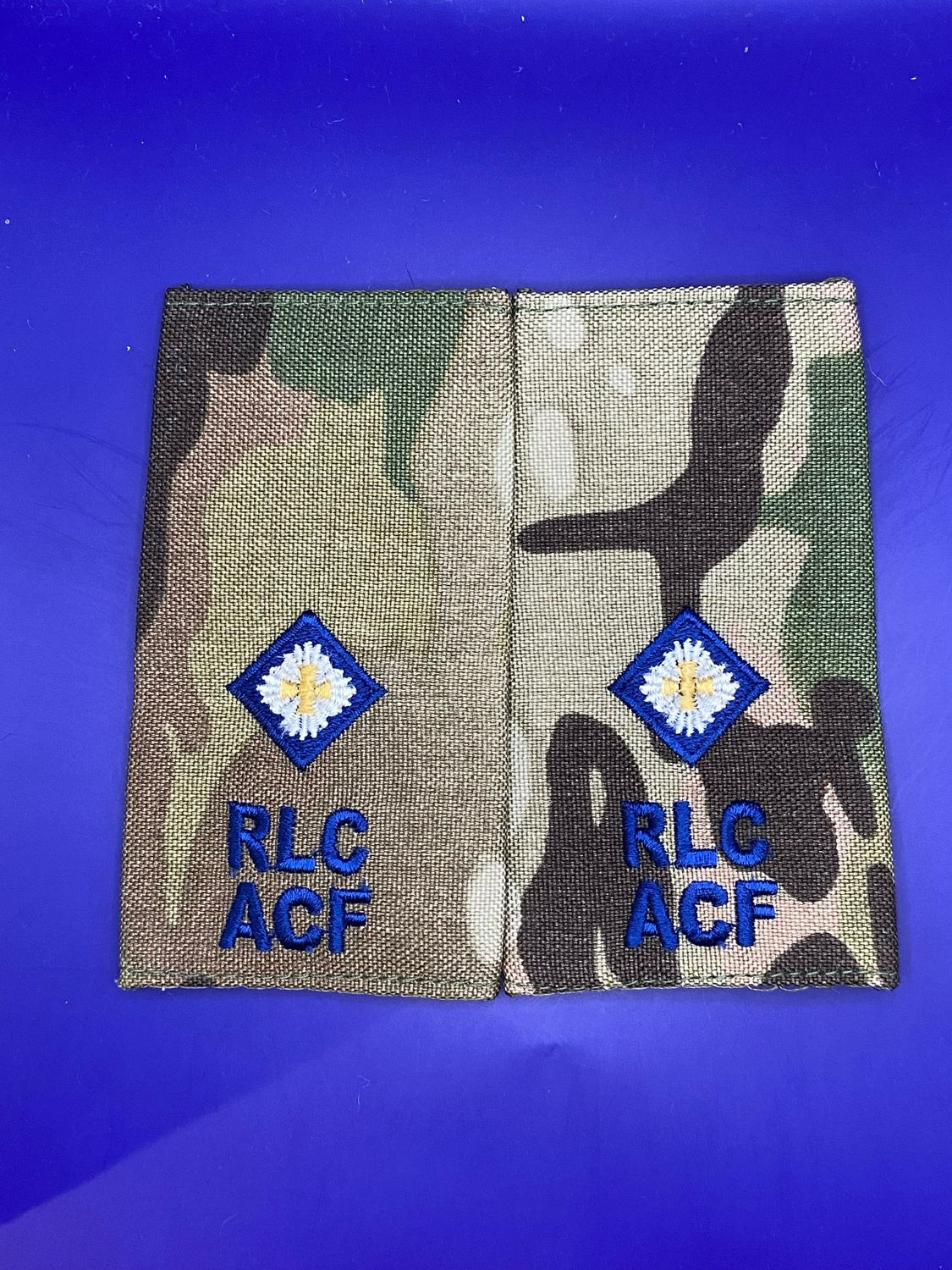 CIIIR MTP ACF Rank Slides - Royal Logistic Corps RLC Second Lieutenant 2Lt (Pair)