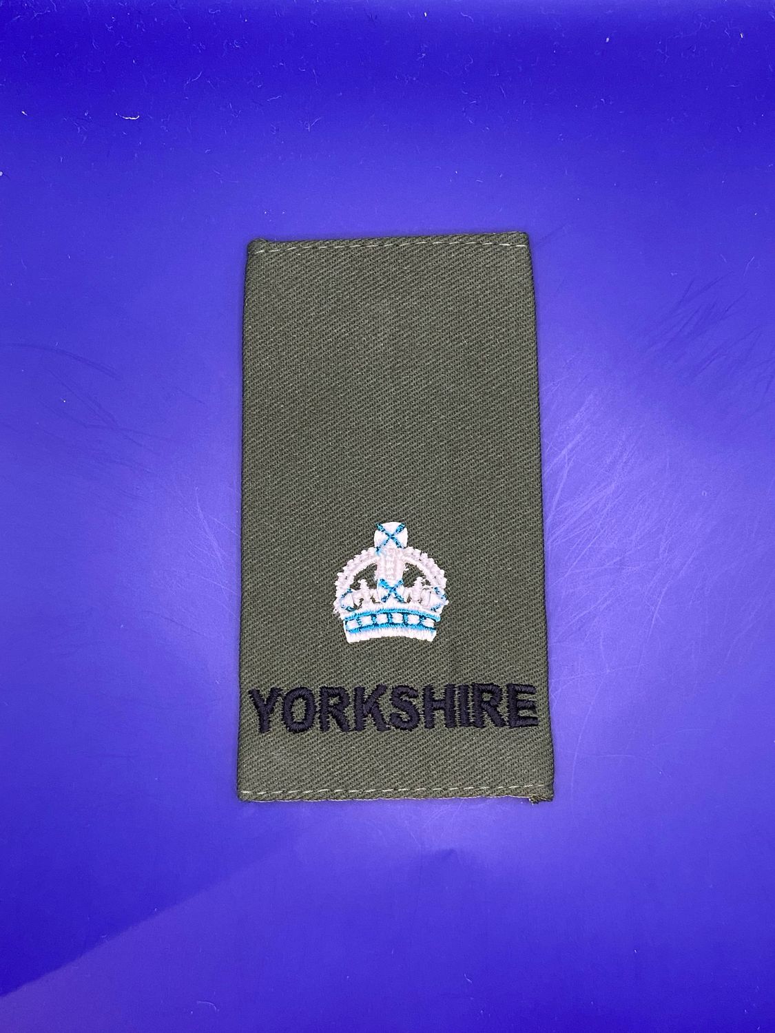 CIIIR Olive Green Rank Slide - Yorkshire Regiment - YORKS - Maj Major