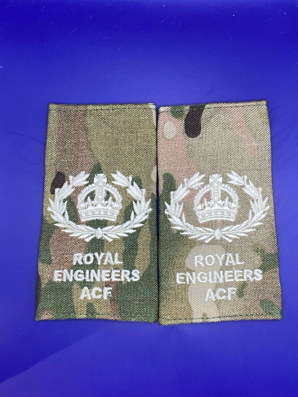 CIIIR MTP ACF Rank Slides - RE Royal Engineers Sapper - WO2 RQMS QMSI Warrant Officer