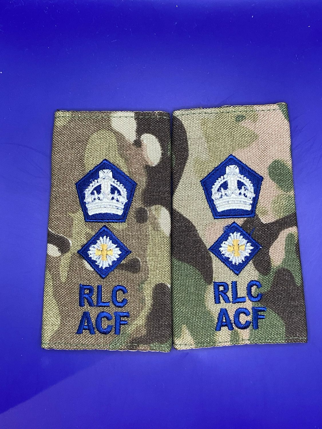 CIIIR MTP ACF Rank Slides - Royal Logistic Corps RLC Lieutenant Colonel Lt Col (Pair)