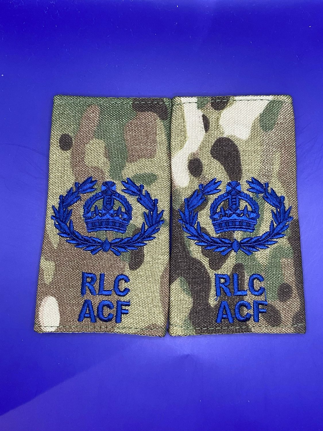 CIIIR MTP ACF Rank Slides - Royal Logistic Corps RLC Warrant Officer Class Two WO2 RQMS SQMS QMSI (Pair)