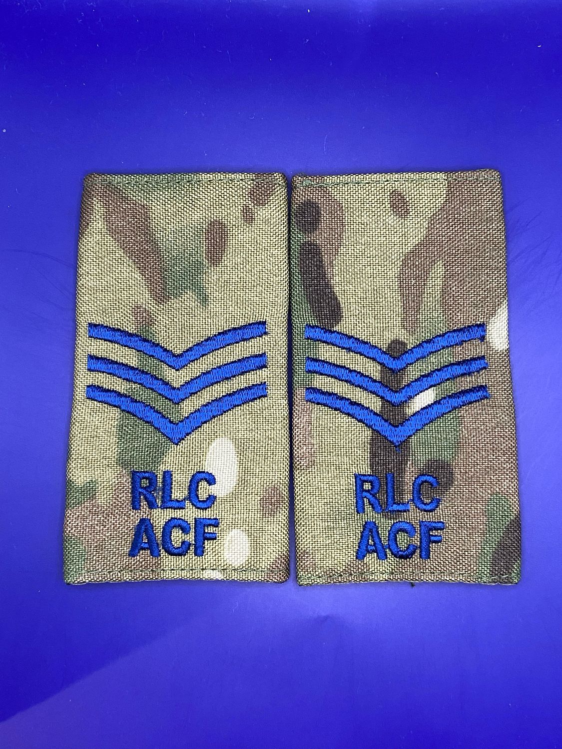 CIIIR MTP ACF Rank Slides - Royal Logistic Corps RLC Sergeant Sgt (Pair)