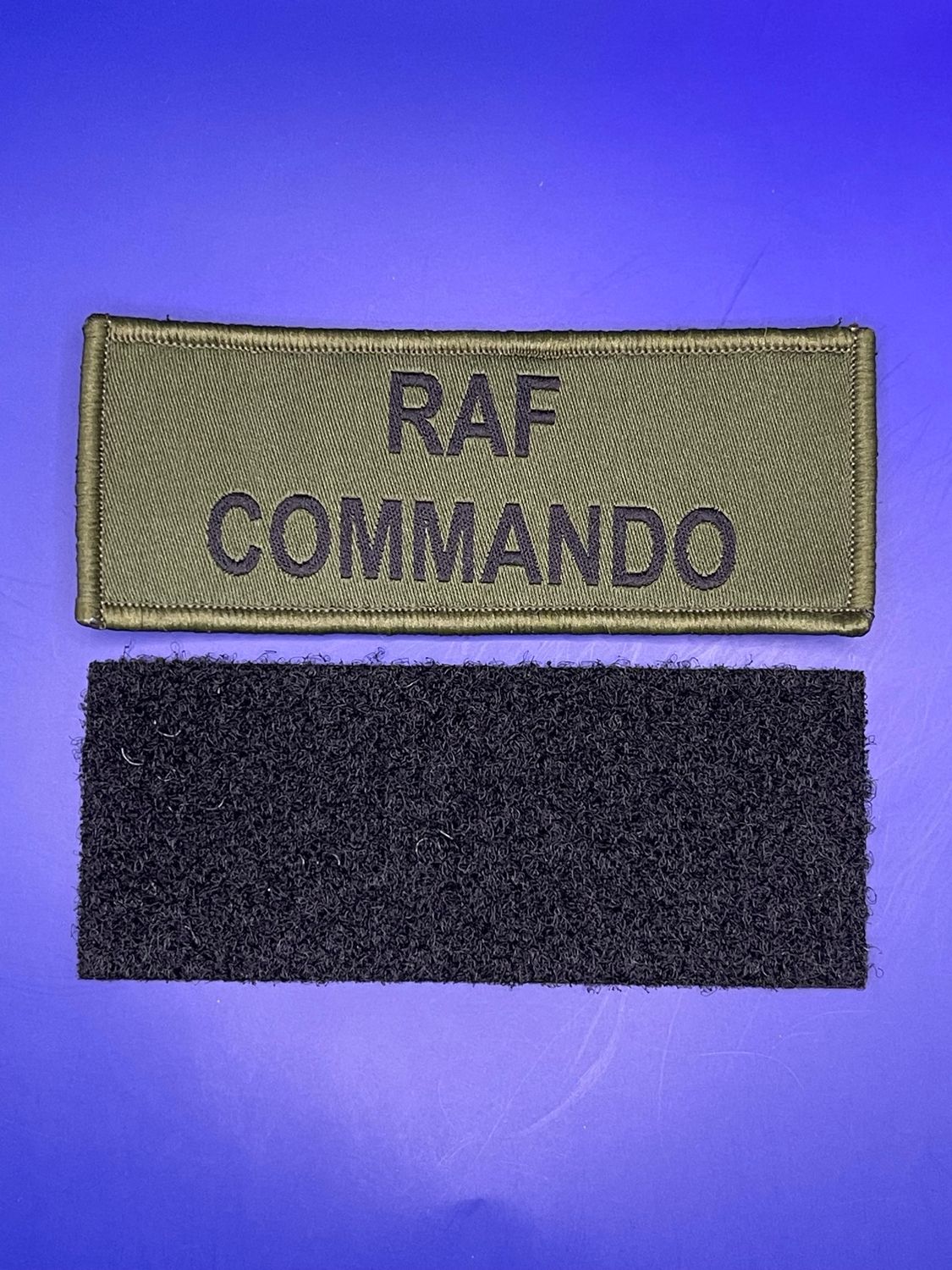 Royal Air Force RAF Commando Patch Olive Green hook and loop (sold as singles)