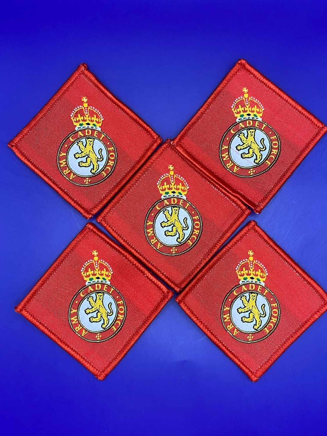V2 TRF Army Cadet Force ACF Adult Volunteer CFAV Red King Charles Crown CIIIR (multi pack of 5)