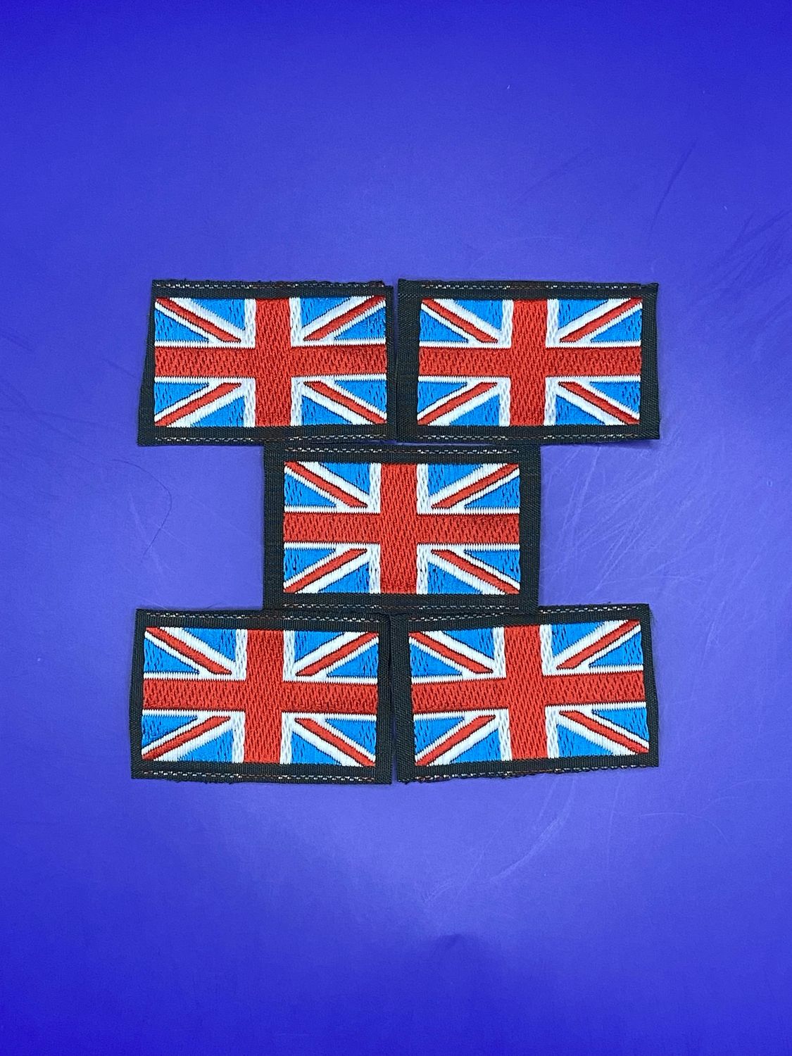 Small Woven Union Flag Patch Union Jack (Pack of 5)