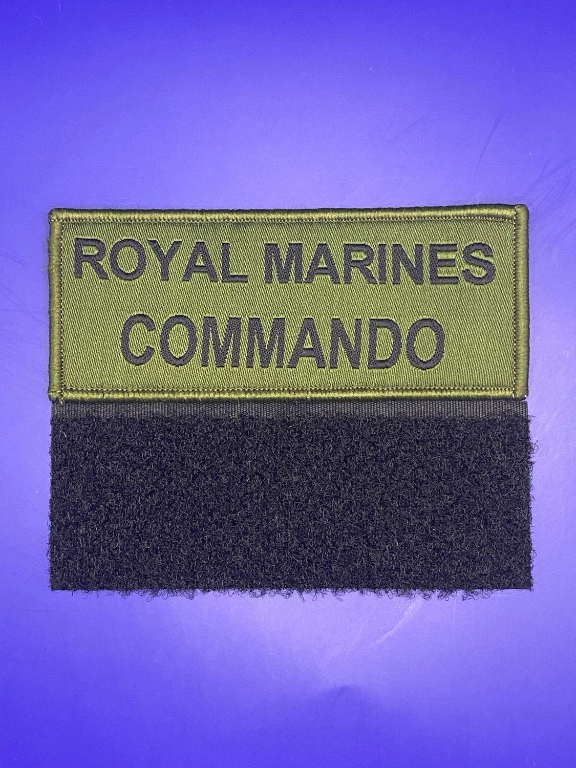 Royal Marines RM Commando Patch Olive Green hook and loop (sold as singles)