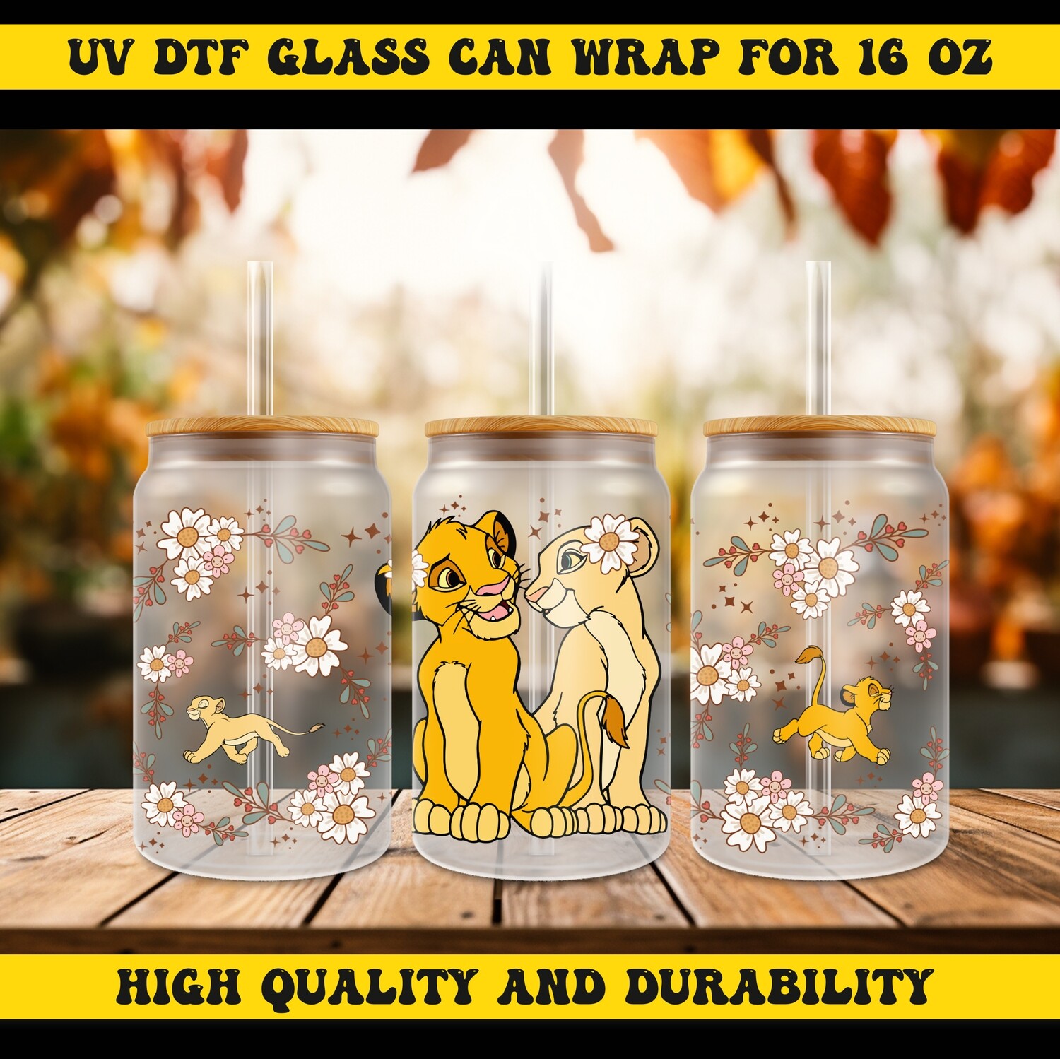 Cartoon Character Design-UV DTF Ready To Apply