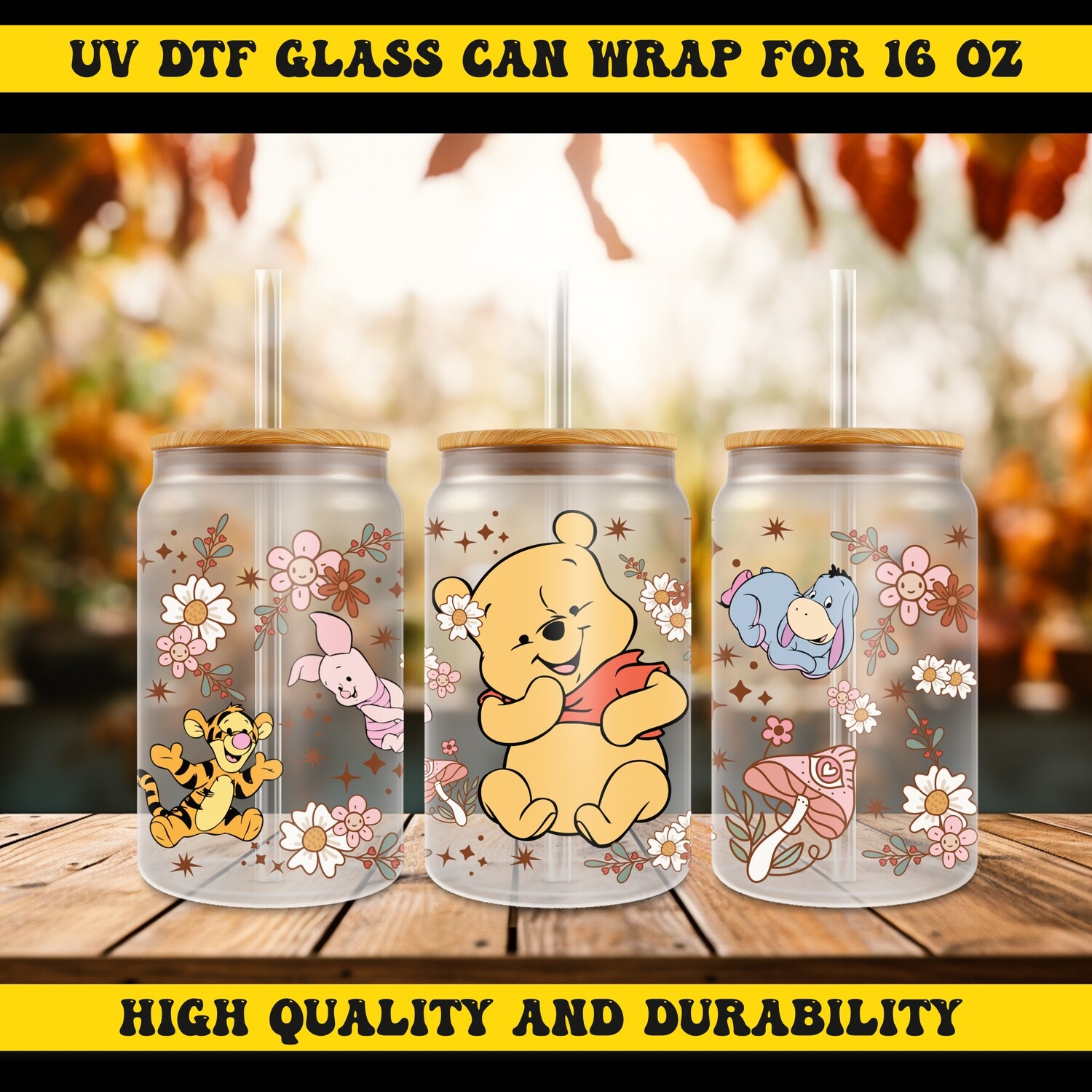 Cartoon Character Design-UV DTF Ready To Apply