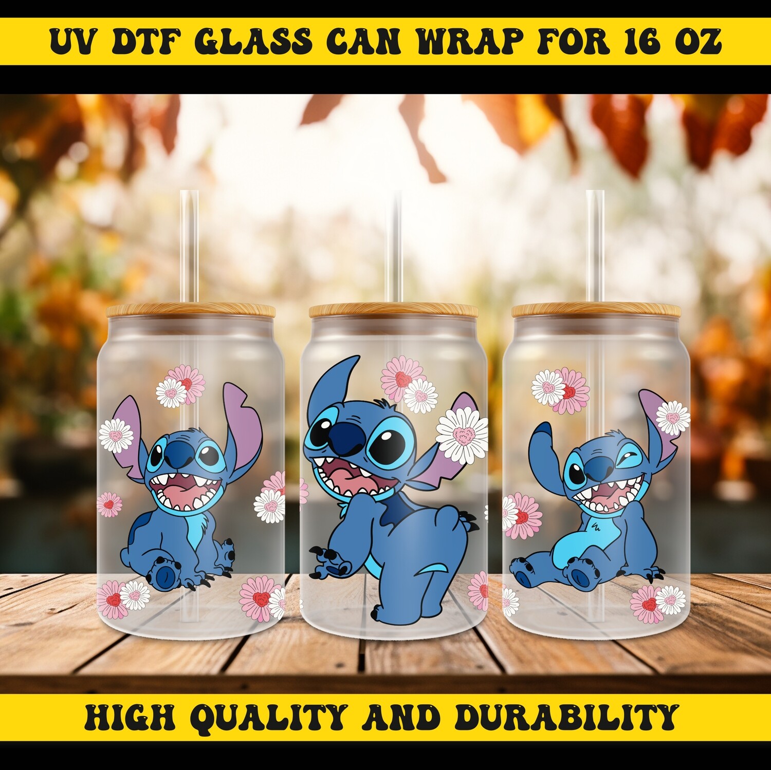 Cartoon Character Design-UV DTF Ready To Apply