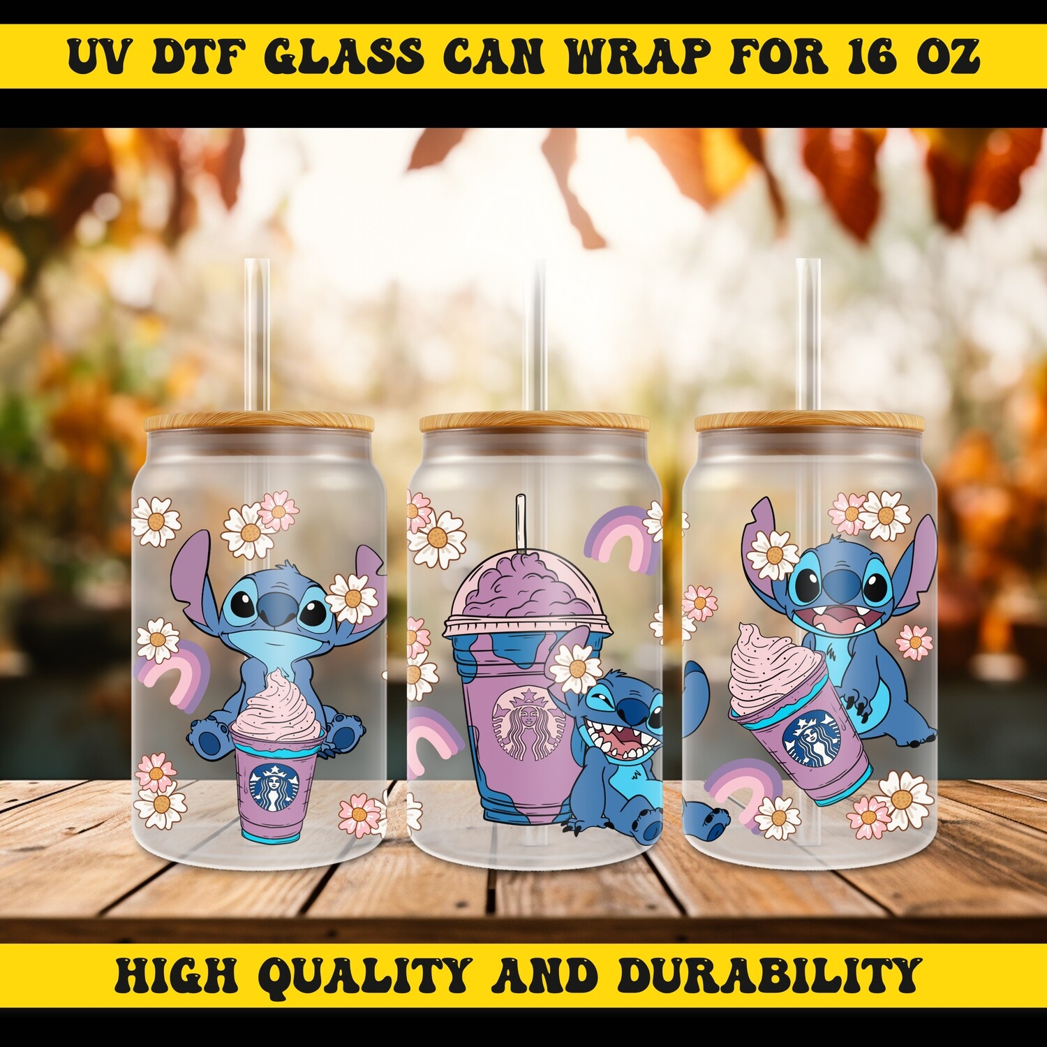 Cartoon Character Design-UV DTF Ready To Apply