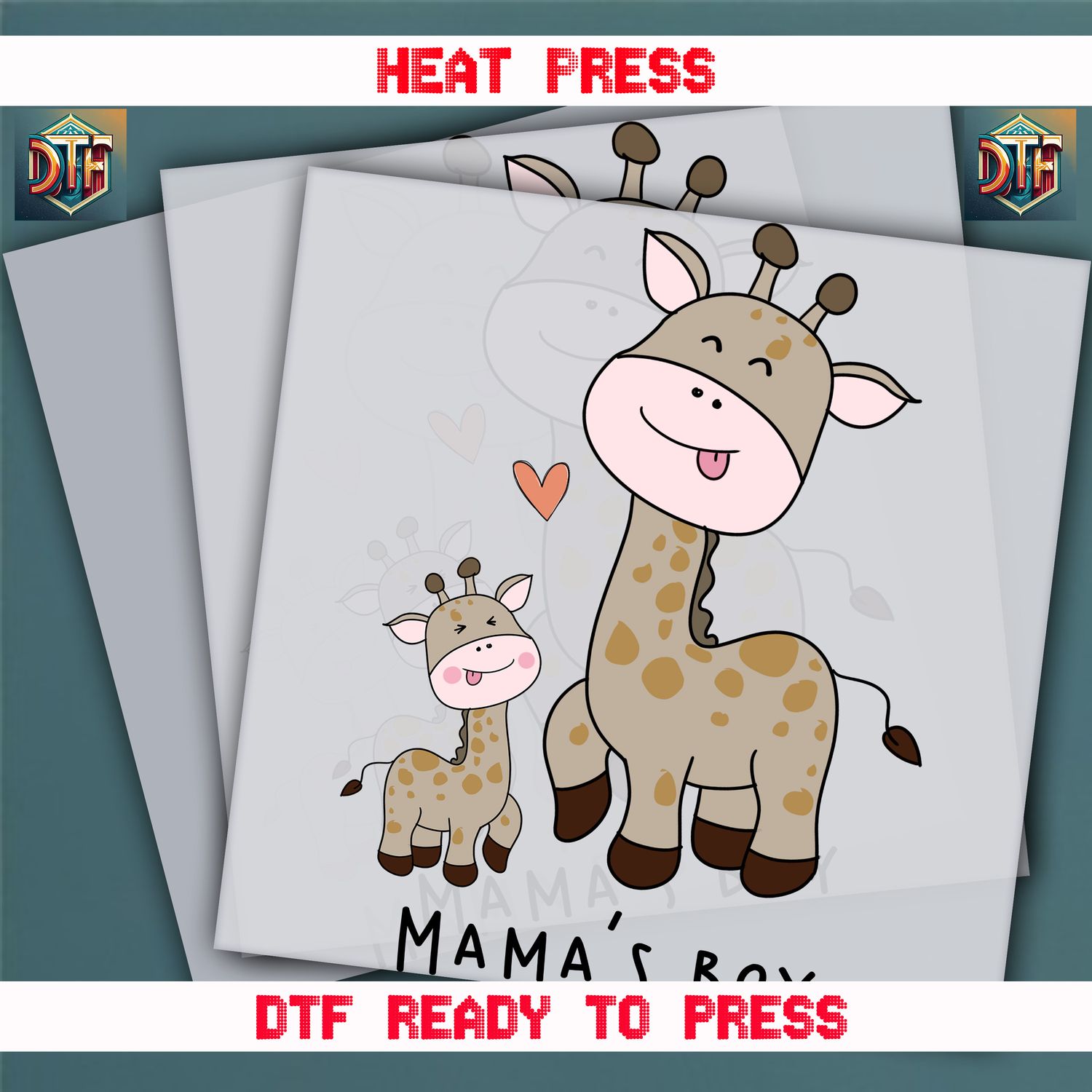 Ready To Press Mama&#39;s Boy  DTF Transfers
