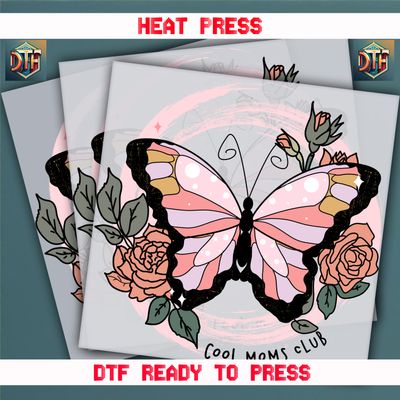 Ready To Press Cool Moms Club DTF Transfers