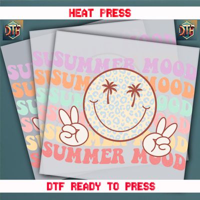 Ready To Press Summer Mood DTF Transfers