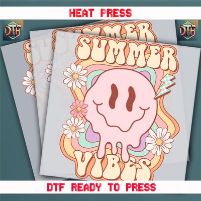 Ready To Press Summer Vibes DTF Transfers