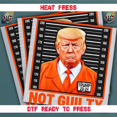 Ready To Press Trump Not Guilty DTF Transfers
