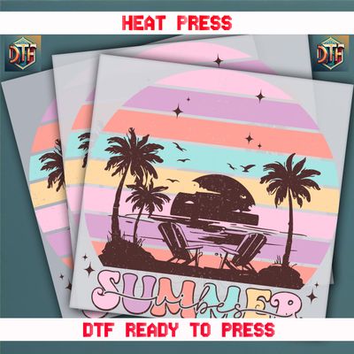 Ready To Press Summer DTF Transfers