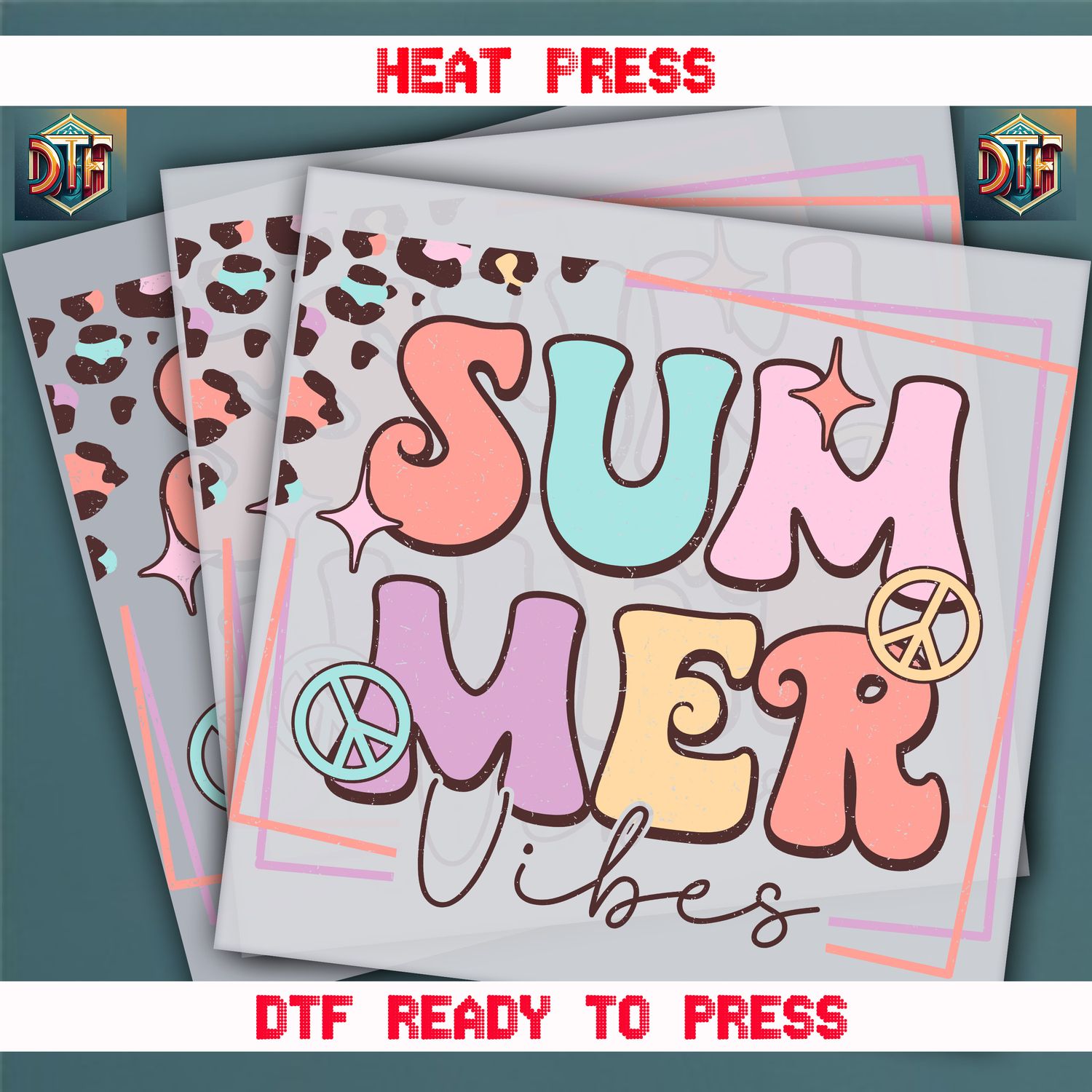 Ready To Press Summer Vibes DTF Transfers